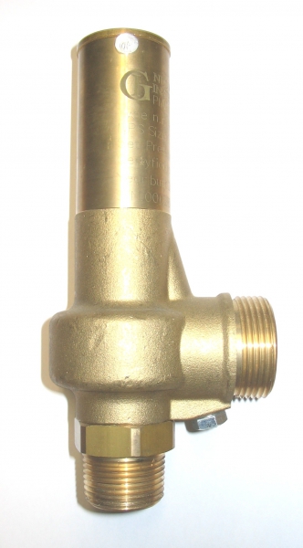 Клапан сброса давления угловой Gost NPT D 10/CS 1/2 GAS 3/8  28 бар